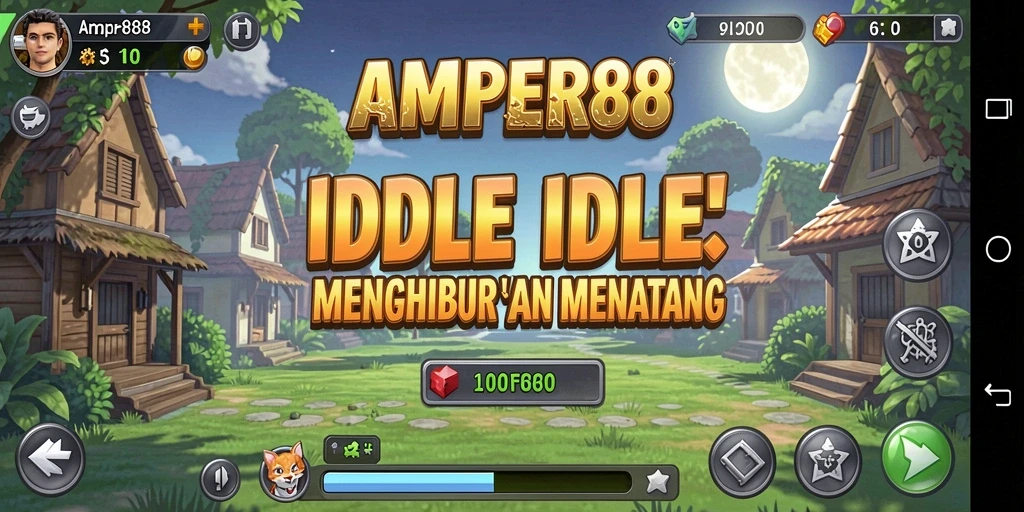 Gameplay menakjubkan AMPER88 dalam gaya Idle.