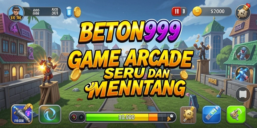 Tampilan gameplay BETON999 yang penuh warna dan seru.