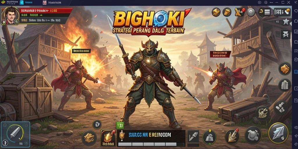 Gameplay strategis BIGHOKI yang mengasyikkan dan penuh tantangan.