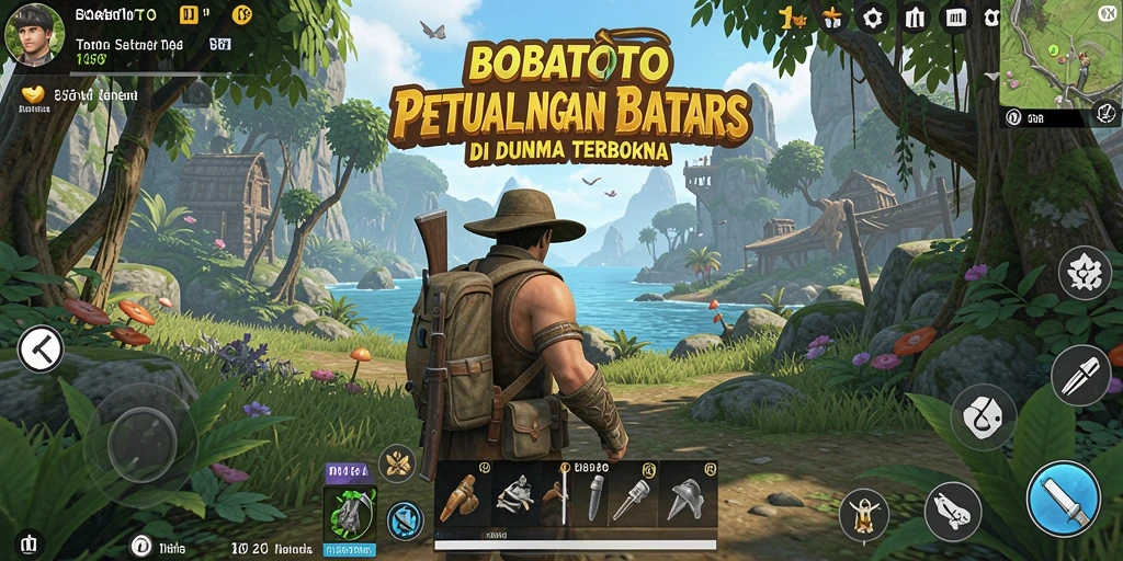 Gameplay BOBATOTO yang menampilkan eksplorasi dunia terbuka.