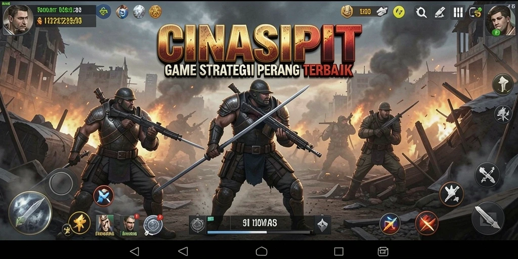 Tangkapan layar utama CINASIPIT menunjukkan aksi gameplay yang mendebarkan.