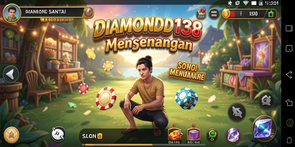 Screenshot permainan DIAMOND138 menampilkan suasana gameplay yang ceria dan menantang.