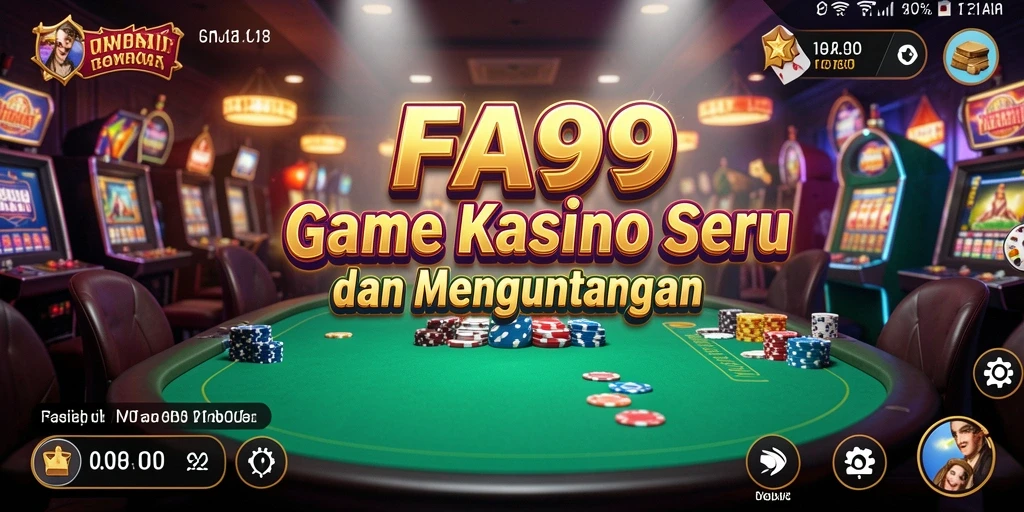 Tampilan menarik dari gameplay FA99 yang penuh dengan keseruan Kasino.