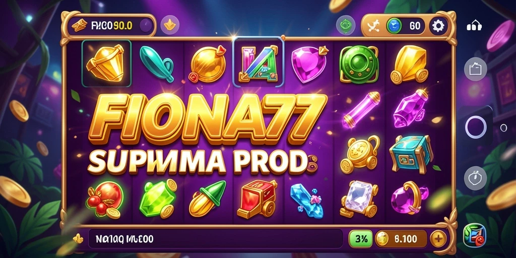 Tampilan gameplay FIONA77 yang menarik saat memutar gulungan.