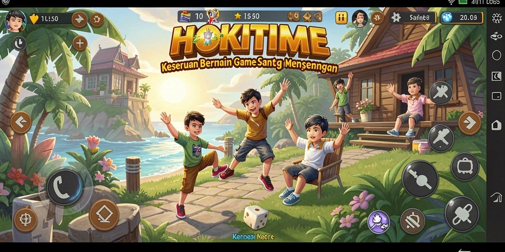 Gameplay HOKITIME yang seru dan menghibur di layar.