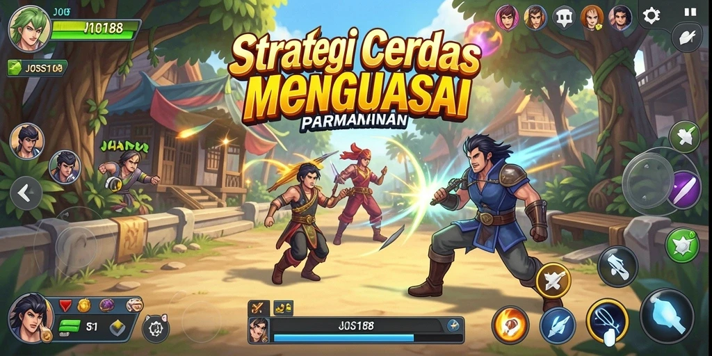 Screenshot JOSS188 menampilkan aksi strategi intens yang memukau.