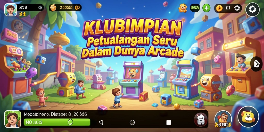 Tampilan gameplay seru dan penuh warna dari KLUBIMPIAN.