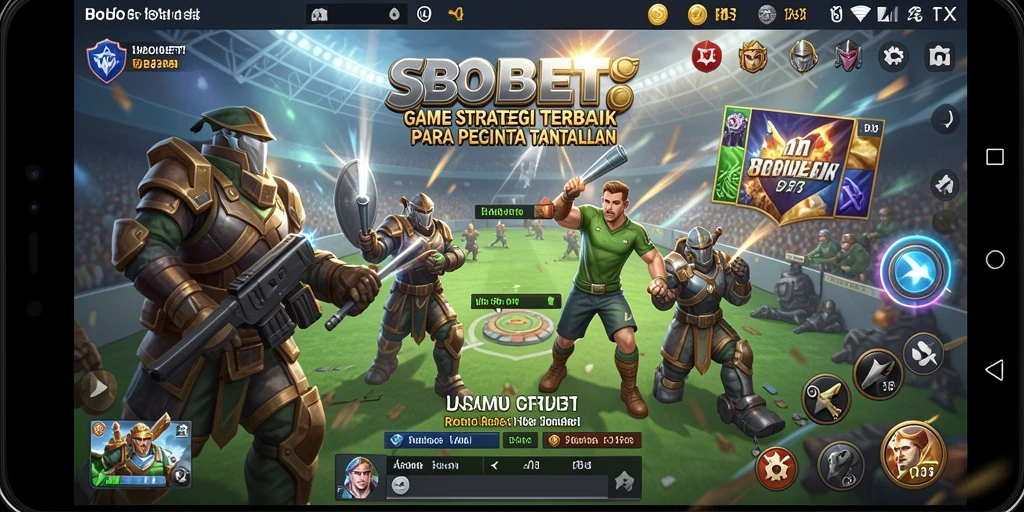 Screenshot utama menampilkan gameplay <strong>SBOBET</strong> yang strategis dan mendebarkan.