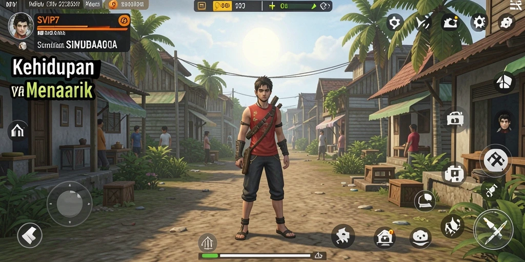 Tampilan gameplay menarik dan grafis yang menawan dari SVIP7.