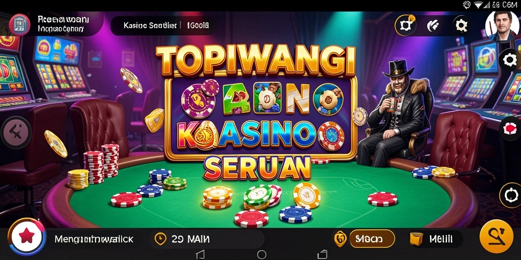 Tampilan menarik dari gameplay kasino dalam TOPIWANGI.